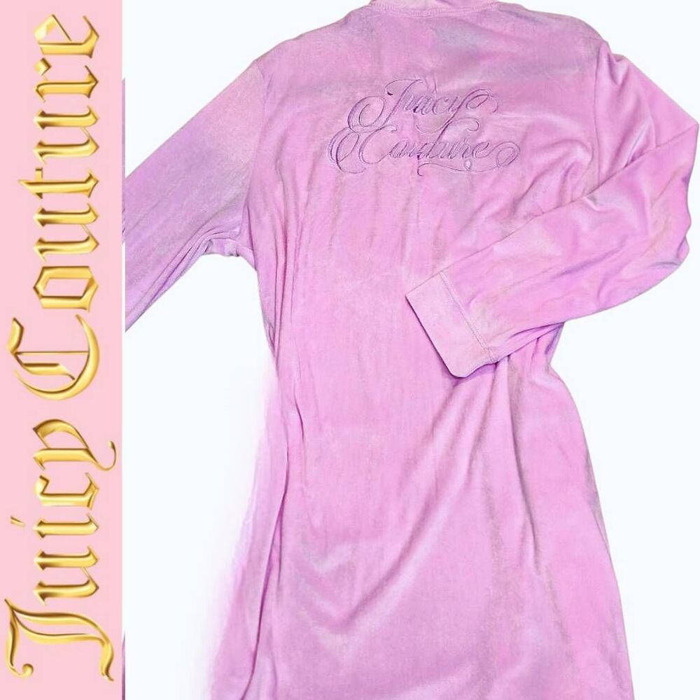Juicy Couture Signature Logo Soft‎ Robe- Butterfly